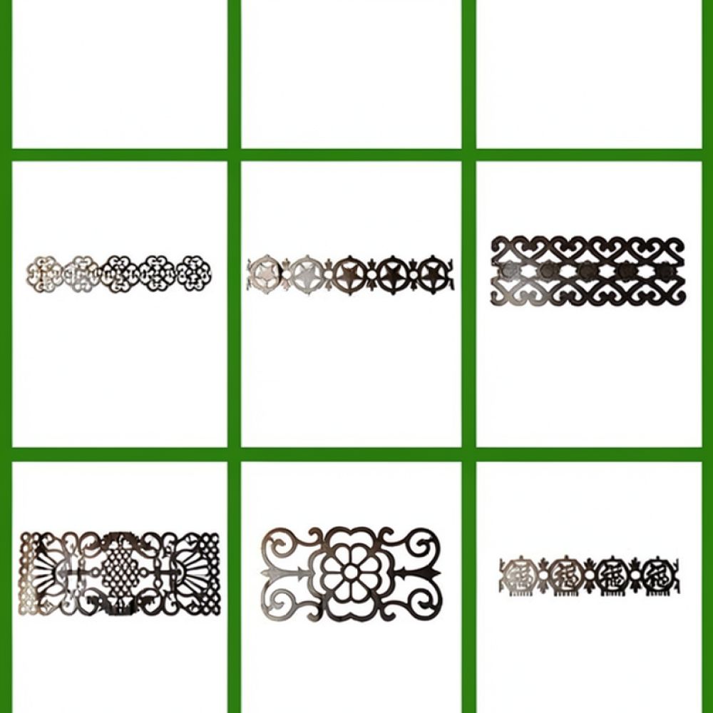 Home Improvement Fence - Ornamento Decorativo in Metallo per Recinzione,