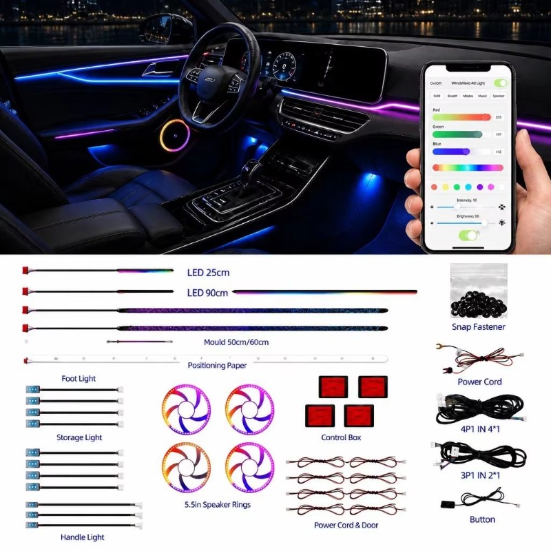 Door Handle - Kit di illuminazione ambientale per auto