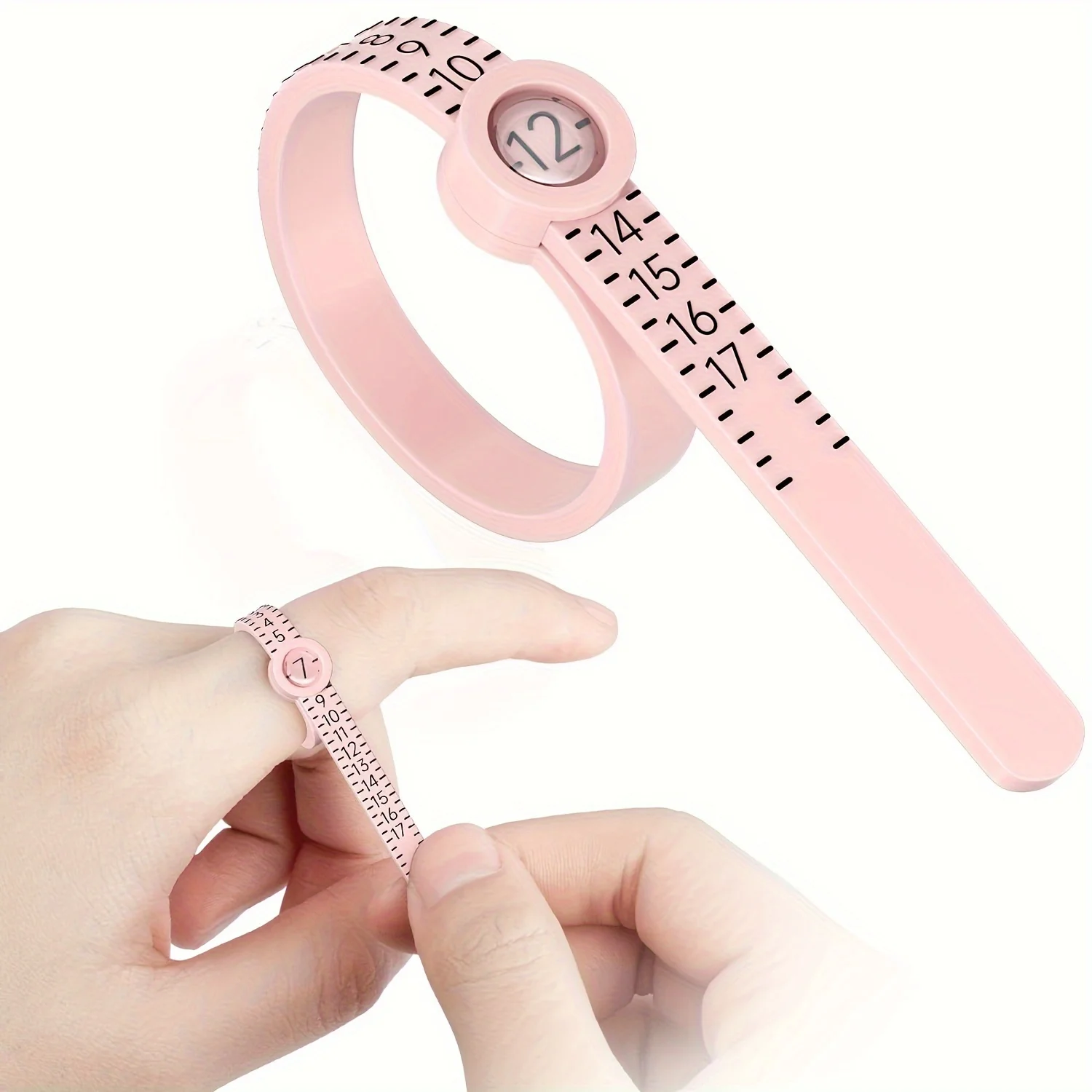 Tape Measure - Misuratore di Anelli 1-17 con Lente