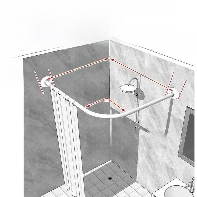 Asta doccia a forma di arco pe - Curtain Rods recensione e prezzo