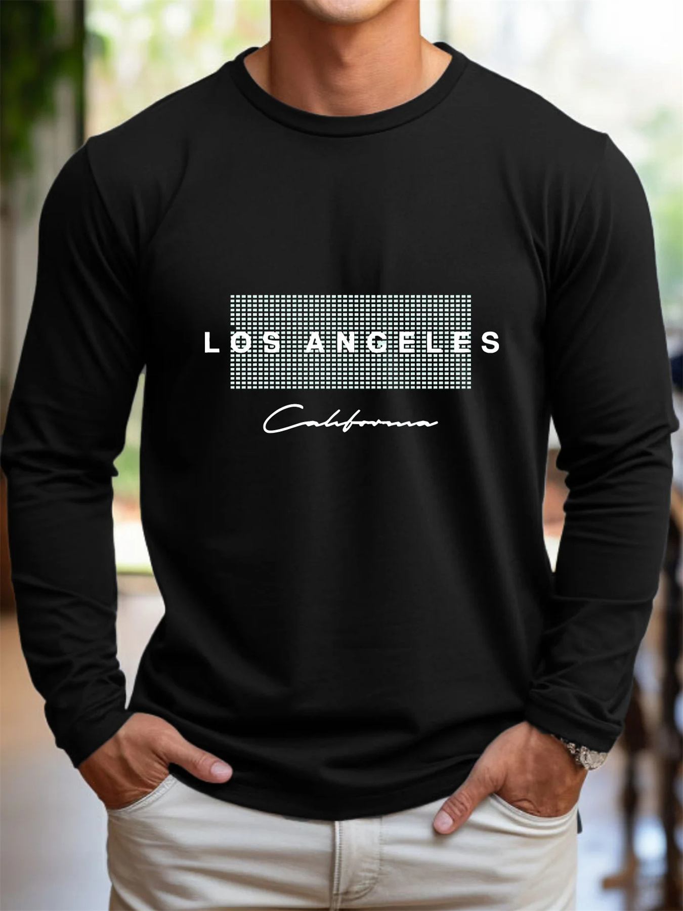 T-shirt da uomo in 100% puro c - Wallpaper recensione e prezzo