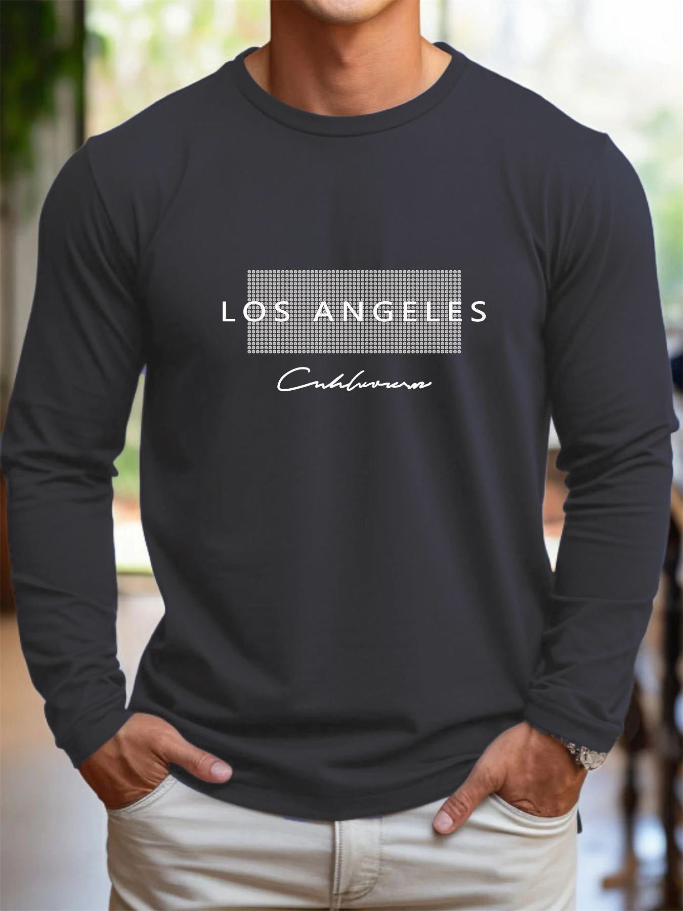 T-shirt da uomo in 100% puro c - Wallpaper recensione e prezzo