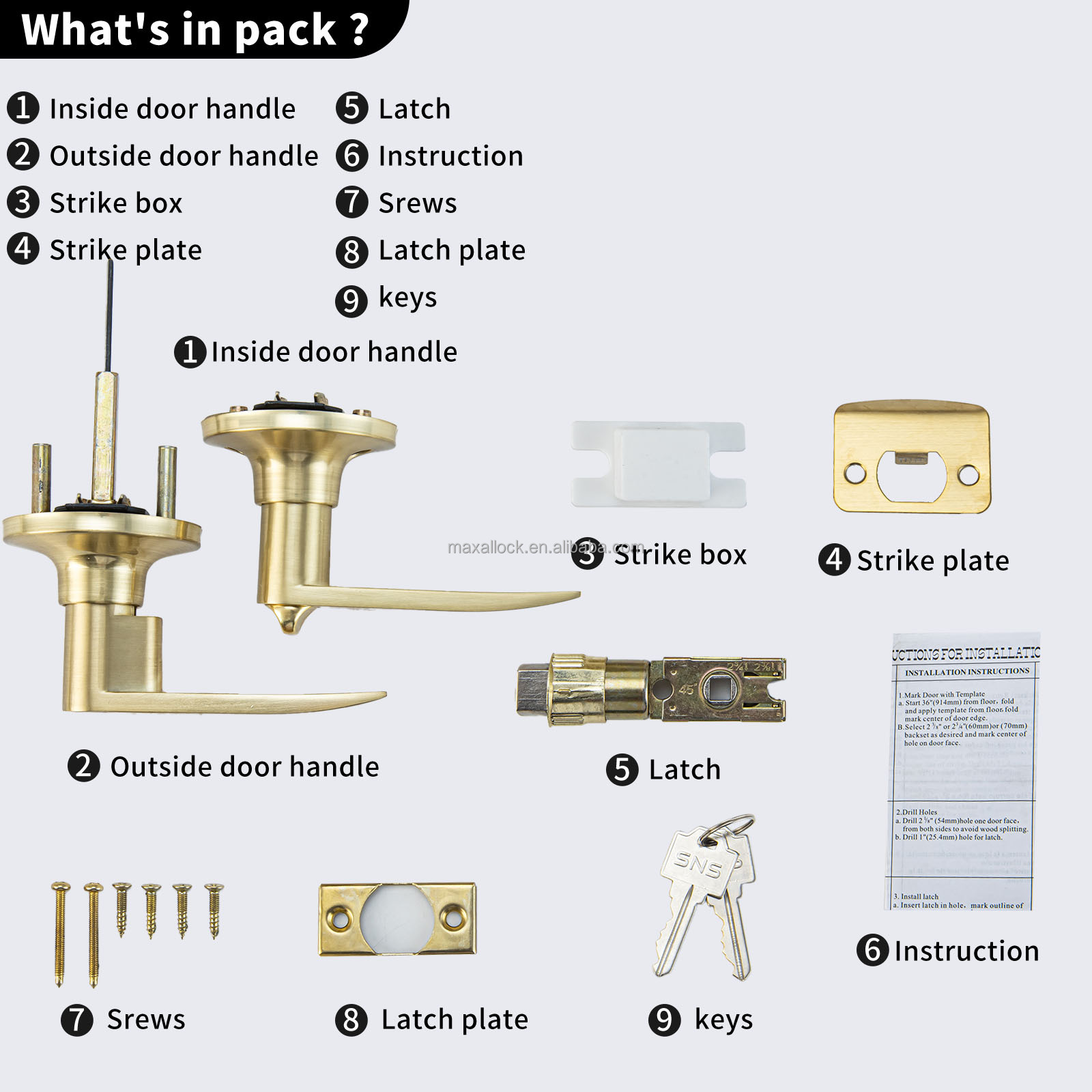 Serrature per porte in lega di - Door Handle recensione e prezzo